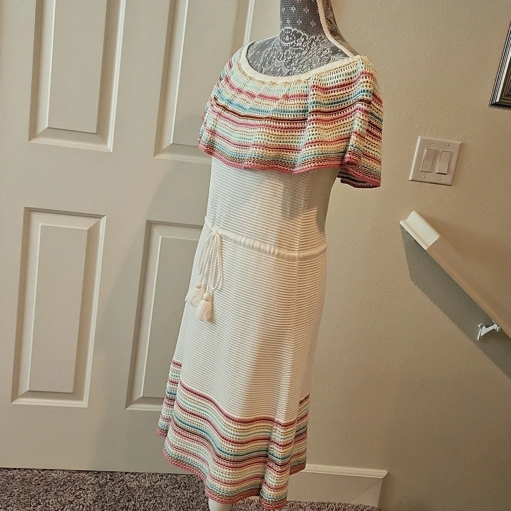 INC International Concepts Multicolor Off-Shoulder Dress size M - Picture 5 of 10